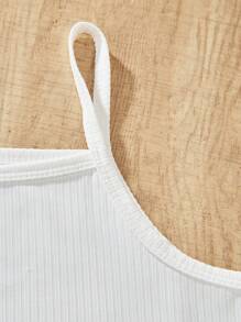 3pcs/Set Girls Cardigan, Camisole Top And Leisure Pants Outfit, Suitable For Spring/Autumn - Mauve Purple - View 5