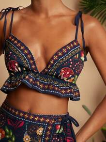 Travachic Conjunto de dos piezas para mujer para uso diario, verano, atuendos de verano para mujeres, atuendos de vacaciones, conjunto de dos piezas para mujer - Negro - Ver 6