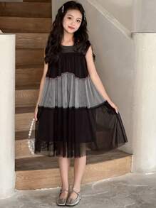 DAZY Vestido informal para preadolescentes, conjunto de ropa de verano para niñas, ropa de vuelta al colegio