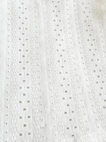 SHEIN Vintaside Kids Cardigan blanc léger pour bébé/tout-petit fille, vêtement de tous les jours décontracté, printemps/été, 0-3 ans