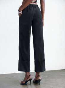 Maija 女式纯色简约休闲裤