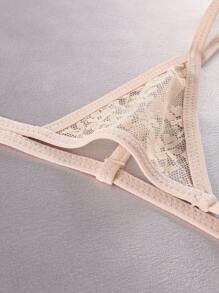 SHEIN 7 Pcs/Pack Women Solid Color Lace Sexy Panties For Going Out - Multicolor - View 3