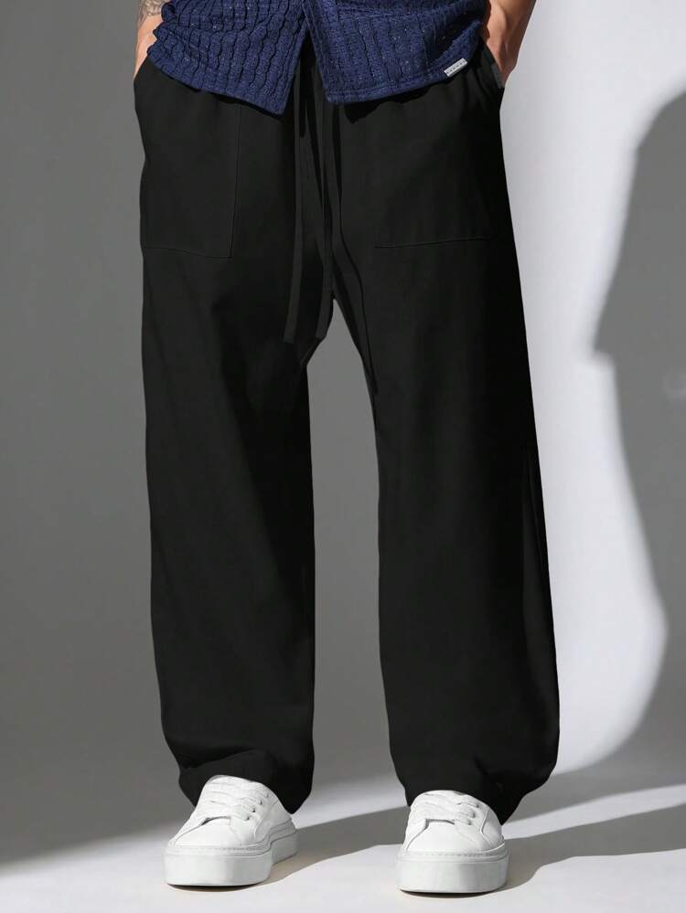 ハイコンフォートワイドレッグドローストリングパンツ