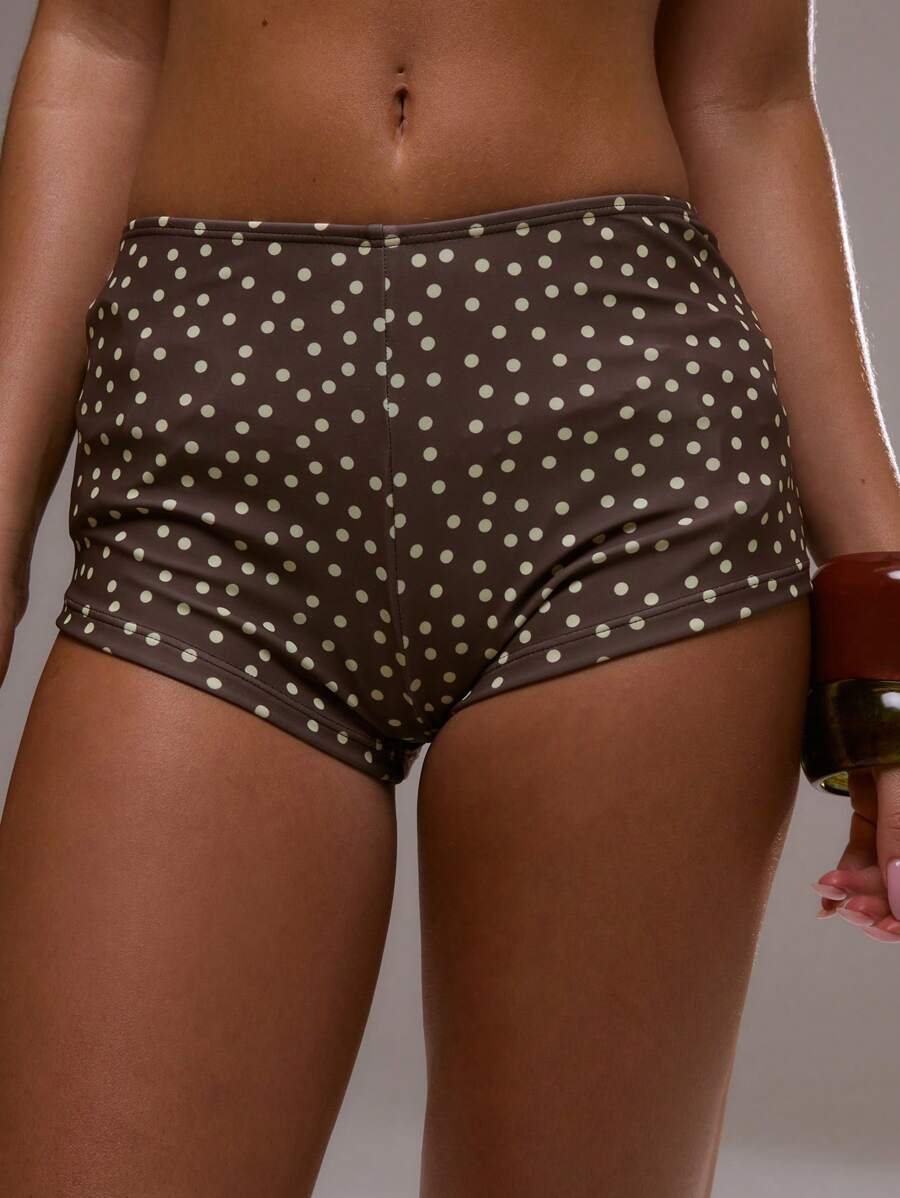 Musera Resort 可爱波尔卡圆点迷你春夏华丽可爱精致短裤度假