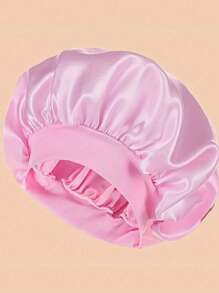 2 piezas Gorro de seda para dormir, gorros de satén, gorro de dormir de banda elástica suave de seda, envoltura de cabello de seda para cabello rizado (negro y dorado) - Decoración del hogar y el baño, gorro de verano para el cabello