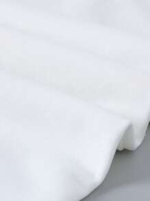 Sparklyn Tween Girls' Casual Everyday Minimalist Knitted Loose Fit Versatile Athletic Plain Leggings, Suitable For Outings, Shopping, Outdoor, Elegant Waist Design, Straight Leg All-Match Sportswear Loose White Pants