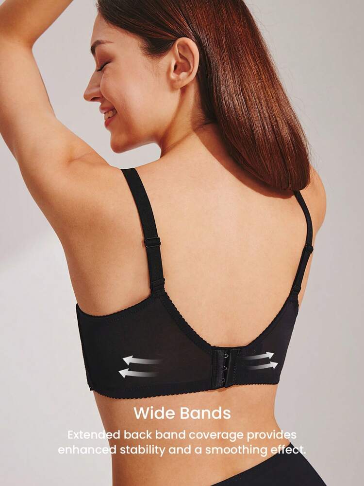 Full Coverage Unlined Lace Bra
