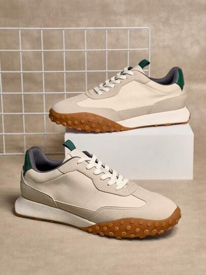 SHUZIA Men's Sports Casual Outdoor Running Golf Soft Lightweight Sneakers Lace Up Shoes