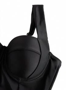 Swim Oasis Oasis 女士连体复古印花泳衣，带钢圈罩杯和腰带