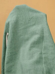 Elaquor Áo cánh chắp vá màu sắc tối giản thường ngày cỡ lớn - màu xanh lá - Xem 7