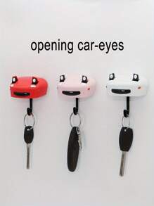 SHEIN 1 pieza/2 piezas Soporte de pared sin perforación con forma de faro de automóvil abierto para llaves, decoración de pared, regalo de cumpleaños - Llavero con forma de faro de automóvil abierto, Llavero, Llavero de automóvil antiguo montado en la pared