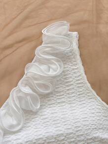 Soleia 浪漫花卉蕾丝边修身女士度假上衣，适合音乐节、波西米亚风、节日约会、下午茶