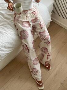 Aloruh Women Slacks Baggy Straight Leg Sweatpants High Rise Beach Pants Hiking Pants Comfy Long Pants Athletic Trousers