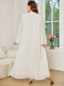 Al Najma Vestido de encaje y gasa en talla grande para mujer