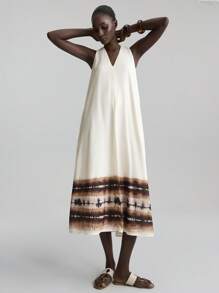 Ontre 2025 New Styles For Women Autumn Women's Clothing Seasonal Clothing Autumn Clothing Fall Back To School School Clothing 2000s Style Women's Country Clothing Old Money Style Women's Office Clothing Business Casual Women's Clothing Dating Outing Airport Party Clothing Long Dress Sleeveless V-Neck Fashion Suitable For Summer Tie Dye Maxi Dress Sleeveless Maxi Dress Summer Dress Casual Dress