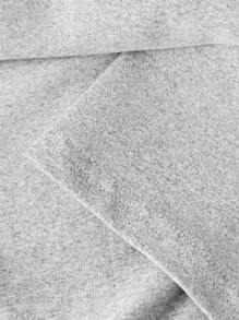 SHEIN Girlism 青少年女孩休闲纯色抽绳腰部卷边针织迷你裙