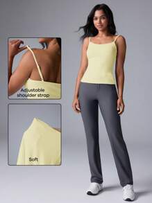 Fluxe Camiseta de punto ajustada de color liso informal