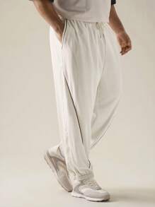 EASEVO Men's Plus Size Casual Loose Weave Elastic Waist Drawstring Joggers Suitable For All Seasons, Daily Wear