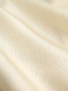 SHEIN Clasi Women's Summer Solid Color Single-Breasted Vest And Shorts Casual 2 Pieces Set - Apricot - View 3