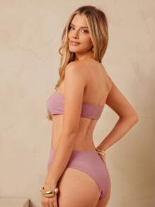 L'Amorae Body elegante y sexy sin tirantes con corte y detalles de concha de mar dorados, ideal para verano, vacaciones, cumpleaños o 4 de julio