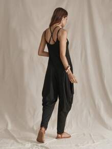 Wildy 2pcs Women's American Western Country Casual Black Lace Camisole And Shorts Set, Summer Cowboy Women Summer Clothing - Black - View 3