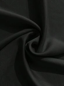 Elenzga Women's Elegant Plunge Neck Fitted Satin Black Jumpsuit Fall Cloth For Women - Black - View 5