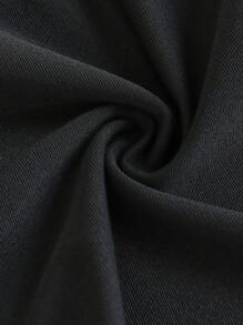 Tween Girls Zip Up Half Zip Unitard Black Sleeveless Romper,Back To School,Leisure Outing - Black - View 5