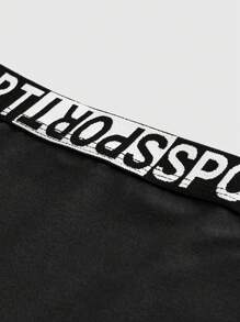 ROMWE Grunge Punk Women Gothic Star Pattern Shorts - Black - View 3