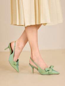 PREMIUM TACONES ALTOS DE PUNTA FINA - Verde - Ver 3