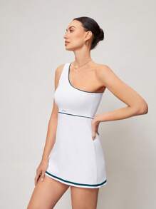 Activina Women's Sleeveless Casual Fitness Sports Dress - Green - View 4