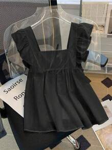 Franclia Women's Fashionable, Elegant And Cute Cap Sleeve Pullover