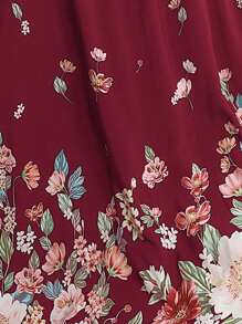 Breezaya Floral Print Tube Dress Maxi Vacation Beach Outfits Women