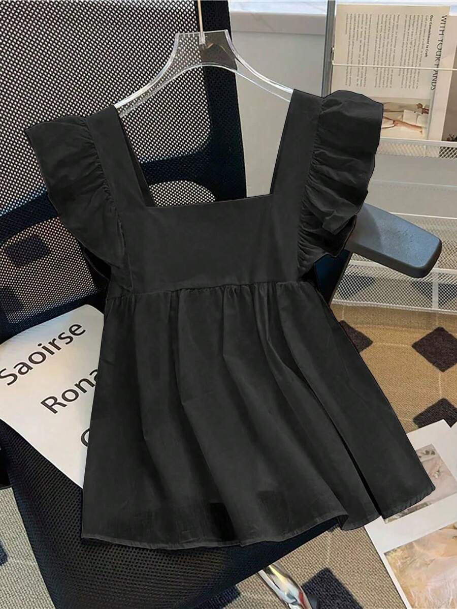 Franclia Women's Fashionable, Elegant And Cute Cap Sleeve Pullover