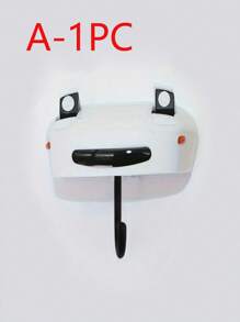 SHEIN 1 pieza/2 piezas Soporte de pared sin perforación con forma de faro de automóvil abierto para llaves, decoración de pared, regalo de cumpleaños - Llavero con forma de faro de automóvil abierto, Llavero, Llavero de automóvil antiguo montado en la pared