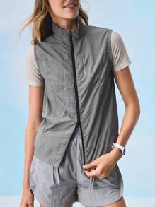 In My Nature Women's Outdoor Vest Jacket For Cycling, Camping, Hiking, City Commuting - Grey - View 3