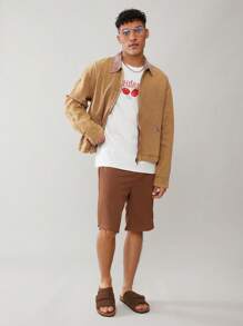 SHUZIA 男士舒适足弓支撑可调节带软木鞋垫凉鞋 - 咖啡棕 - 查看 7