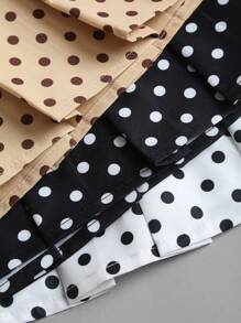 EgrlEra Women's Dot Print Pleated Short Skirt - Multicolor - View 6