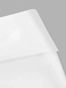 SHEIN Tween 女童休闲纯色针织高弹低腰修身运动短裤，白色 - 白色 - 查看 5