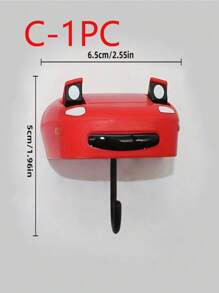 SHEIN 1 pieza/2 piezas Soporte de pared sin perforación con forma de faro de automóvil abierto para llaves, decoración de pared, regalo de cumpleaños - Llavero con forma de faro de automóvil abierto, Llavero, Llavero de automóvil antiguo montado en la pared