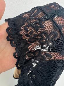 Viva Relle 大码女式可爱心形蕾丝内衣紧身衣，适合约会、派对、情人节