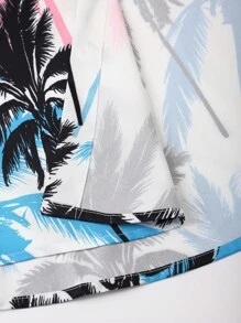 Surfspeed Men's Vacation Style Printed Shirt And Shorts Set Men Swim Trunks, Summer Vacation Men Shirt Co Ord Women Summer Clothes Cute Style, Hawaiian BeachModeOn - Multicolor - View 5