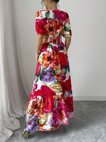 Rafferiza Váy dài in họa tiết thanh lịch cho nữ - Nhiều màu - Xem 2