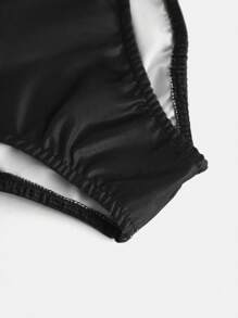 Tween Girls 1 PC Sports Gymnastics Leotard Outfit, Cute Long Sleeve Jumpsuit, Dance Activewear, Black Stretchy Gymnastics Costume - Multicolor - View 5