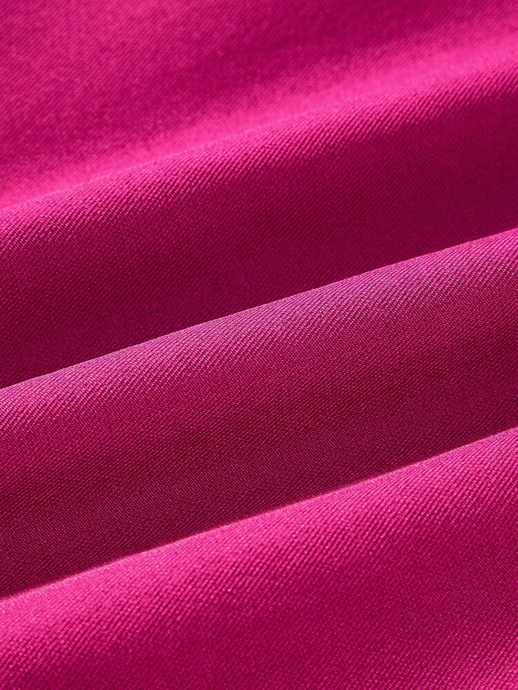 SHEIN Maija Blusa elegante y versátil de verano, de estilo urbano y casual, con diseño sin tirantes, abertura lateral y ajuste cómodo, adecuada para uso casual de oficina