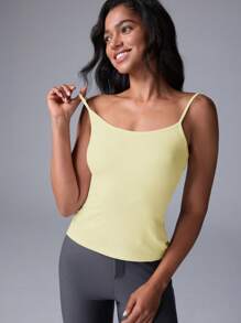 Fluxe Camiseta de punto ajustada de color liso informal