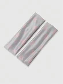 ROMWE Kawaii 2 件蝴蝶结 + 波尔卡圆点、皇冠 + 星星休闲编织面料头带，适合女性日常生活和户外运动 - 彩色 - 查看 1