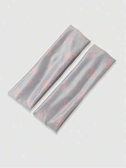 Kawaii 2 Fasce per capelli in tessuto intrecciato casual con fiocco+pois, corona+stelle, adatte per la vita quotidiana e gli sport all aperto per le donne