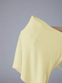 Fluxe Camiseta de punto ajustada de color liso informal