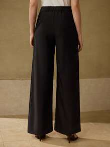MOTF PREMIUM FOLD PLEATED WIDE LEG SUIT PANTS