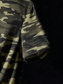 NEON BLANC 男士迷彩印花短袖 T 恤，适合男友礼物，适合外出，夏季，街头风 - 彩色 - 查看 4